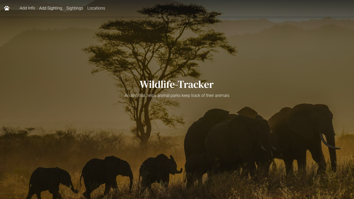 Wildlife Tracker